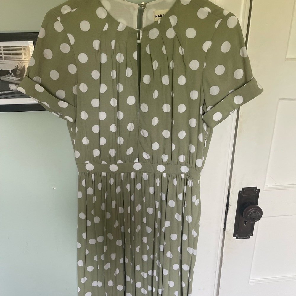 Mara Hoffman Olive Polka Dot Dress
